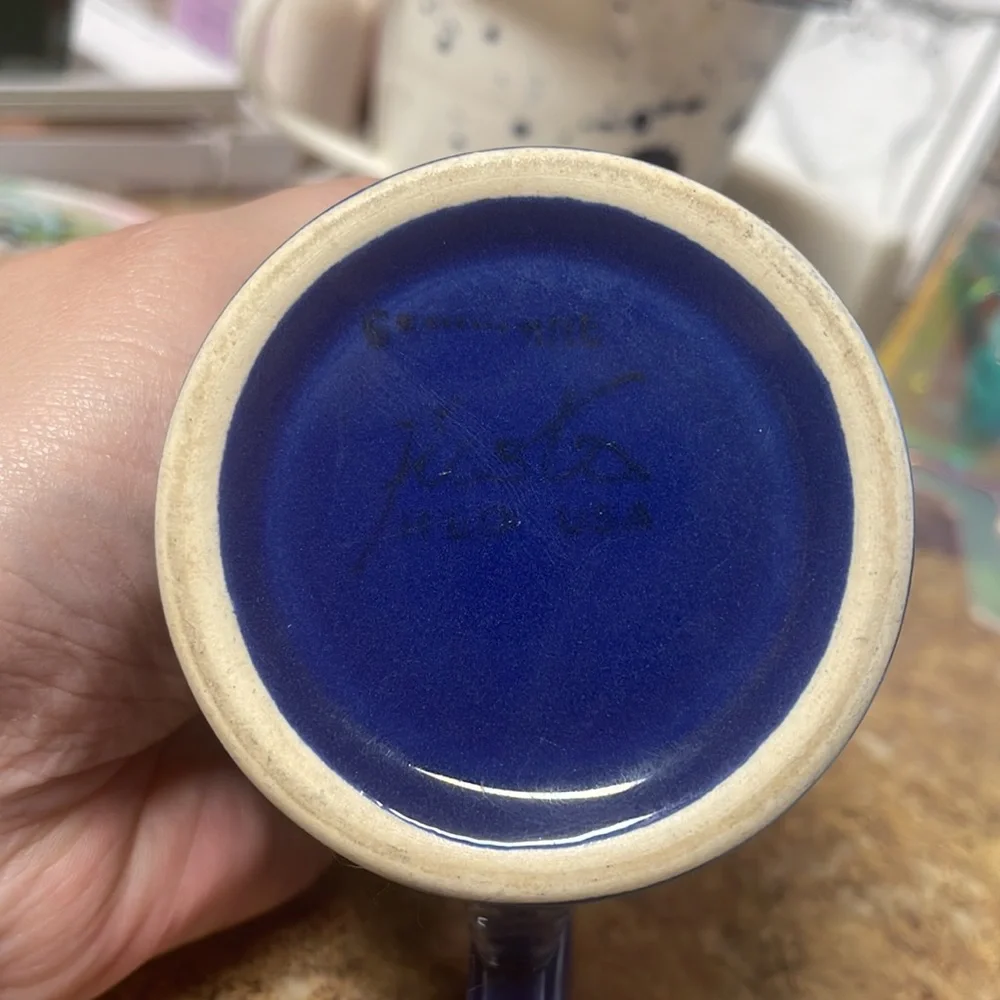 Vintage Fiesta Tom and Jerry Ring Mug- Cobalt Blue